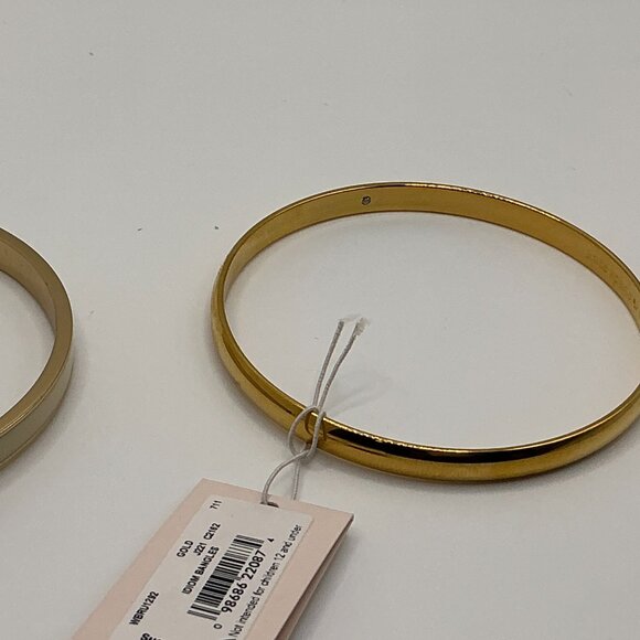 Kate Spade New York TAKE A BOW Gold & Cream/Idiom Gold-Tone Bangle Brace… - Picture 7 of 10